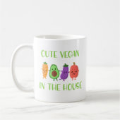 Mug Cute Vegan In the House Drôle Citation (Gauche)
