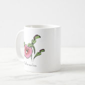 Mug Cute Vénus Flytrap Coeur Plante (Devant gauche)