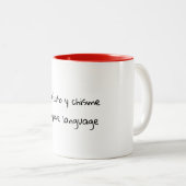 Mug Cute Verset Espagnol (Devant droit)