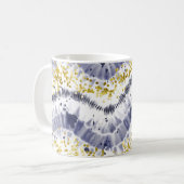Mug Cute Violet Parties scintillant Tie Dye Espace Mot (Devant gauche)