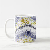 Mug Cute Violet Parties scintillant Tie Dye Espace Mot (Gauche)