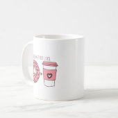 Mug Cute We Go Together Like Donuts & Coffee Valentine (Devant gauche)