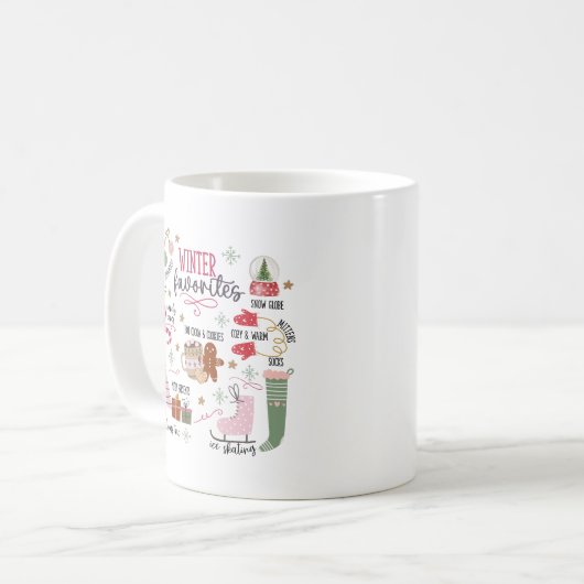 Mug Cute & Whimsical Cosy Favoris d'hiver (Devant gauche)
