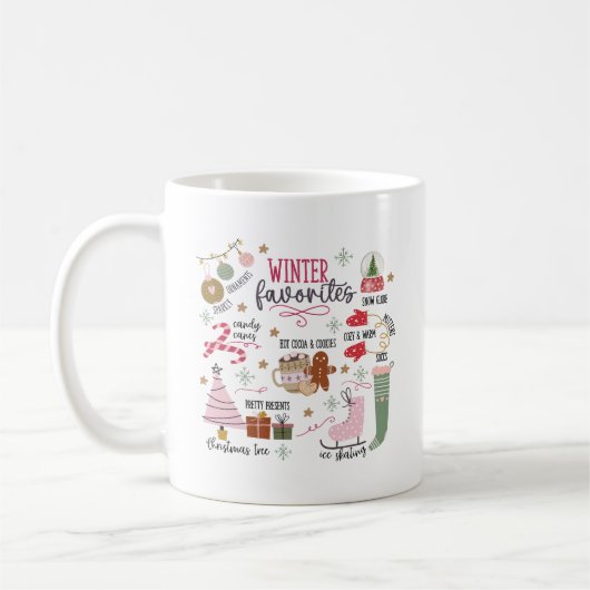 Mug Cute & Whimsical Cosy Favoris d'hiver (Gauche)