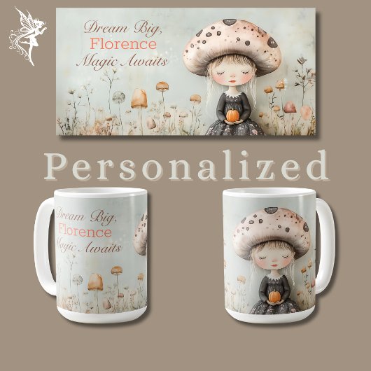 Mug Cute Whimsical Dreamroom Fairy Personnalisé