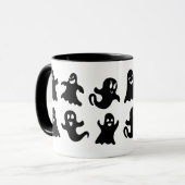 Mug Cute & Whimsical Friendly Ghost Spirits Halloween (Devant gauche)