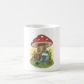 Mug Cute Whimsical Frog Knitting Illustration (Centre)