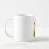 Mug Cute Whimsical Frog Knitting Illustration (Gauche)