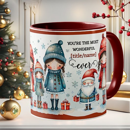 Mug Cute Whimsical Girly Christmas