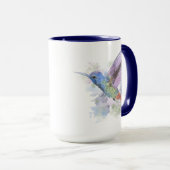 Mug Cute Whimsical Hummingbird Aquarelle Art (Devant droit)