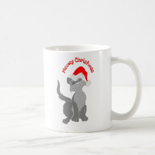 Mug Cute Whimsical Meowy Chat de Noël