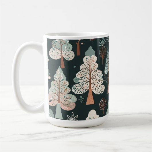 Mug Cute Whimsical Tree (Gauche)