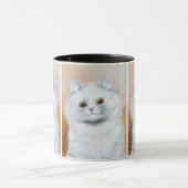 Mug Cute White Cat Peinture de Louis Wain (Centre)