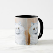 Mug Cute White Cat Peinture de Louis Wain (Devant droit)