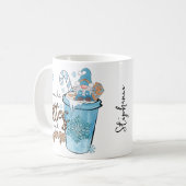 Mug Cute Winter Gnome Flannels Lattes Leggings (Devant gauche)