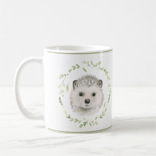 Mug Cute Woodland Animaux Baby Hedgehog Aquarelle