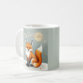 Mug Cute Woodland Brown Fox Happy Birthday (Devant gauche)