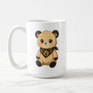 Mug Cute Yellow and Black Ancap Teddy Bear