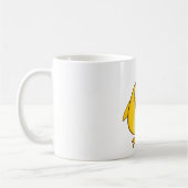 Mug Cute Yellow Cartoon Chick with Flower (Gauche)