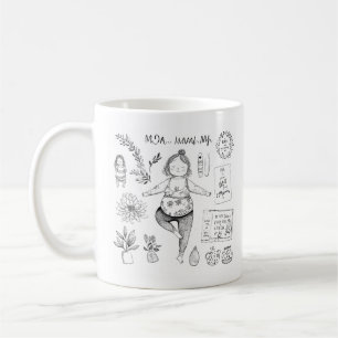 Mug Cute Yoga Maman Coloration