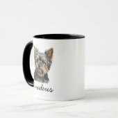 Mug Cute Yorkshire Terrier Yorkie Amoureux des chiens  (Devant gauche)