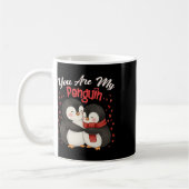 Mug Cute You Are My Penguin Couple Funny Valentines Da (Gauche)