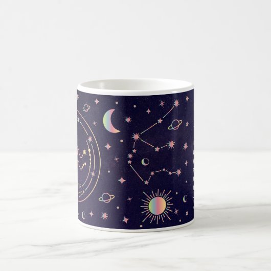 Mug Cute Zodiac Aquarius Éléments nutritifs Envelopper (Centre)