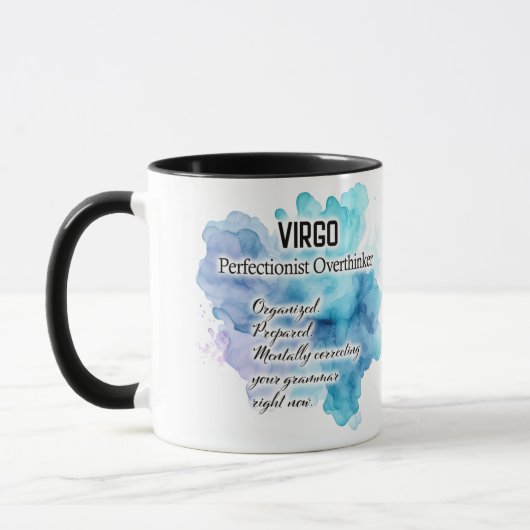 Mug Cute Zodiac Sign Traits/ Virgo Wrap  (Gauche)