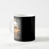 Mug Cute Zza Ghost Eating Zza Funny Halloween Food Lov (Devant gauche)