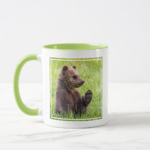 Mug Cutest Baby Animals   Brown Bear Cub Wave