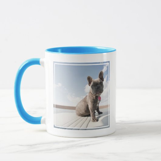 Mug Cutest Baby Animals | French Bulldog Boating (Gauche)