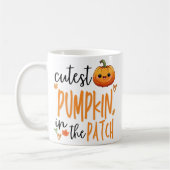 Mug Cutest Pumpkin in the Patch, Fall First Halloween (Gauche)