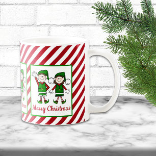 Mug Cutie Christmas Elves Joyeux Noël