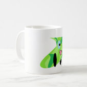 Mug Cutit Kids Art Design Mignonne Chiot Vert (Devant gauche)