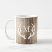 Mug Cuves rustiques en bois de la ferme Deer Antlers (Gauche)