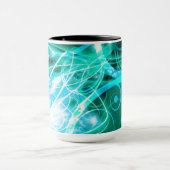 Mug Cyan abstrait (Centre)