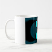 Mug Cyan Abstrait Art Print (Gauche)