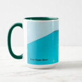 Mug Cyan Glacé Luxe Titanium Éclat Burst (Gauche)