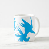 Mug CYAN - Tazon con Flor del paraíso en calipso (Devant droit)