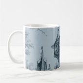 Mug Cyanotype Blue Castle Turret (Gauche)
