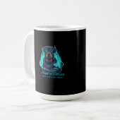 Mug Cyber Guardian Rottweiler Blue Flame - O haute tec (Devant gauche)