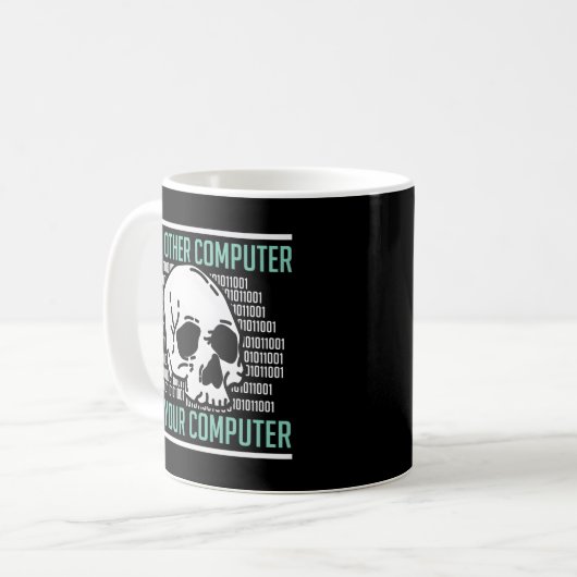 Mug Cyber Hacker Computer Security Expert Cybersecurit (Devant gauche)