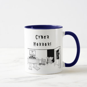 Mug Cyber Horror pour pirate informatique de "H"