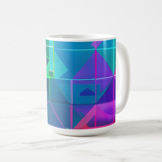 Mug Cyber Lattice : Un Spectre de Lumière (Devant droit)