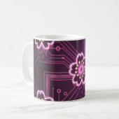 Mug Cyber-punk-cerises à effet néon (Devant gauche)
