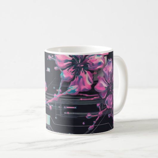 Mug Cyber Sakura (Devant droit)
