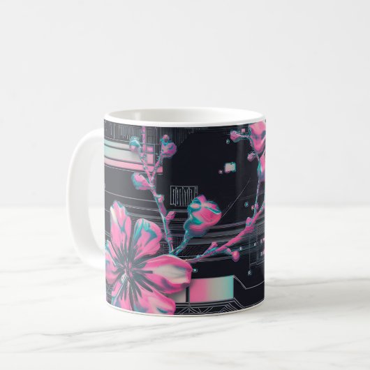 Mug Cyber Sakura (Devant gauche)