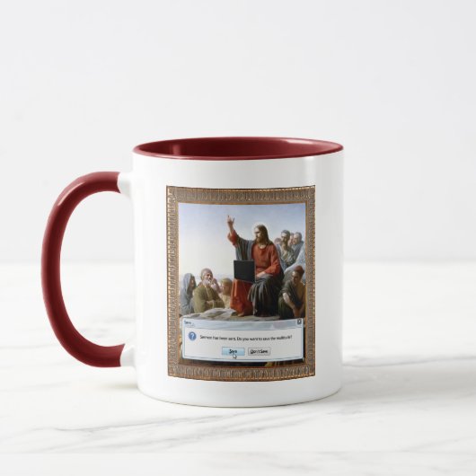 Mug Cyber Sermon drôle (Gauche)