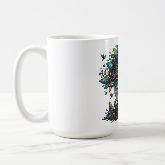 Mug Cybernetic Tree of Life Cosmic Steampunk (Gauche)
