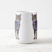 Mug Cyberpunk Circuit Cat – Neon Tech Beast (Centre)